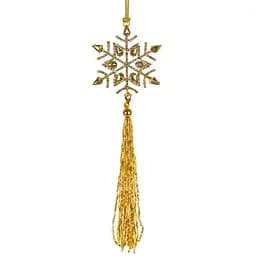 Декоративна прикраса Elendekor 8 см, підвіска 15 см золото (877-065)