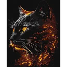 Картина за номерами "Вогняна краса" ©art_selena_ua Ідейка KHO6516, 40х50 см з фарбами металiк extra