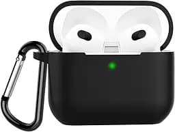 Чохол для навушників Blueo AirPods Pro Silicone Case+Carbine [Black] [45696] - мініатюра 3