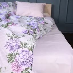 Простирадло MirSon Бязь 17-0711 Delicate Blossoms 150х220 см світло-рожеве (2200010616248)