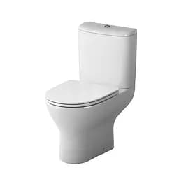 Унитаз-компакт Damixa Scandinavian Pure безободковый с сиденьем микролифт белый DX36C8601SC, Белый