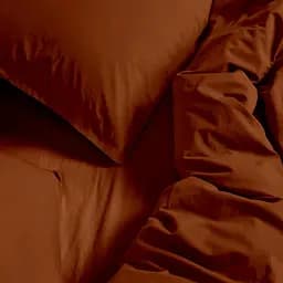 Простирадло Cosas на резинці в ліжечко з вареної бавовни 60х120 cinnamon, кориця (122WashedCottonСinnamon_120) - мініатюра 3