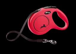 Повідець-рулетка Flexi Classic M, для собак до 25 кг, стрічка 5 м, червоний (CL20T5.251.R.20)