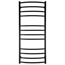 Полотенцесушитель UNIO LDE W 1200-500-12 BLK Лестница Дуга Элит черная (21553)