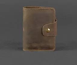 Кожаный кард-кейс 7.1 (Книжечка) темно-коричневый