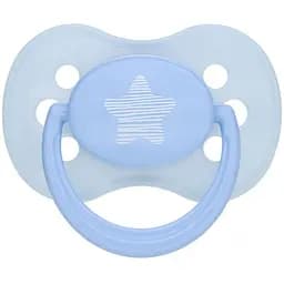 Силіконова кругла пустушка Canpol Babies Pastelove блакитний 6-18 міс. (22/423)