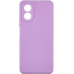 Силиконовый чехол Candy Full Camera для Oppo A58 4G Сиреневый / Dasheen