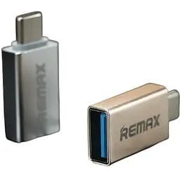 Адаптер Type C-USB 3.0 Remax RA-Otg1 Otg золотой