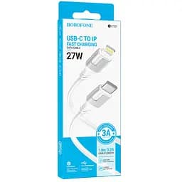 Дата кабель Borofone BX101 Creator 27W Type-C to Lightning (1m) White - мініатюра 5