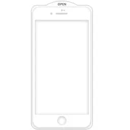 Захисне скло SKLO 5D (тех.пак) для Apple iPhone 7 / 8 / SE (2020) (4.7) Білий / Біла підкладка