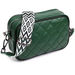 Стеганая женская сумка Vintage из натуральной кожи 21х14х8 см sum0027042