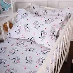 Підковдра MirSon Бязь Kids Time 20-0040 Cute white zebra 160х220 см (2200009640216) - мініатюра 4