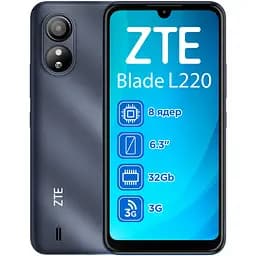 Смартфон ZTE Blade L220 1/32Gb Blue (UA UCRF)