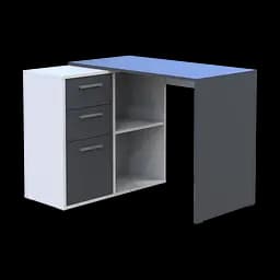 Офісний стіл Doros T8 Білий/Графіт 100х83х75 (41516125)