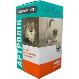 Комплекс биологически активных веществ ЗооХелс Артролик хондропротектор для кошек и собак малых пород 0.5 г 120 таблеток