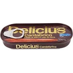 Філе анчоуса Delicius Кантрабійське море в оливковій олії 28 г