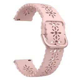 Ремінець Flower для Realme Watch - рожевий ширина кріплення 20мм силікон Watchbands (W32-3WB39690011) - мініатюра 2