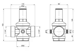 Редуктор Icma 1" 1/4 №246 (91246AG05) - мініатюра 3