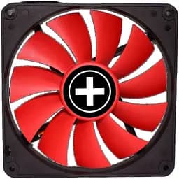 Вентилятор 140 мм Xilence XF051 чорний з червоним 140x140x25 мм