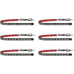 Світлодіодна стрічка Alopee 6 шт. водонепроникна 32 см біле світлодіодне підсвічування