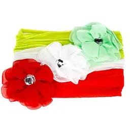 Детские повязки на голову с цветком 0107-035-1, 3 штуки