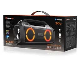 Колонка портативна 2.0 REAL-EL X-747 Black, 2 x 25 Вт, пластиковий корпус, Bluetooth, MicroSD / USB, IPX5, живлення від акумулятора, 2x3600мА/ год, керування зверху - мініатюра 5