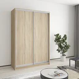 Шафа-купе дводверна MebelStar Стандарт AL 2ДСП 140x45x210 см Дуб сонома (MBS-2265)