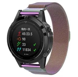Ремінець металевий для смарт-годинника Google Pixel Watch 42,43 mm, Milanese Magnetic, різнокольоровий, міланська петля, браслет на магнітній застібці, сумісний з годинником Google Pixel Watch, для моделей з розміром корпусу 42,43 мм - мініатюра 2