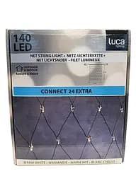 Гірлянда-сітка Luca Lighting теплий білий 2х2 м чорна (8711473759860) - мініатюра 2