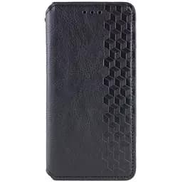 Кожаный чехол-книжка GETMAN Cubic (PU) для Motorola Moto G24 / G04 / E14 Черный