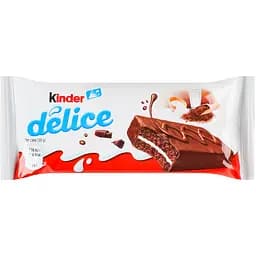 Бісквіт Kinder Delice з молочною начинкою в шоколаді 42 г (29057)