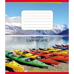 Зошит учнівський "Байдарки" 018-540017L-5 в лінію, 18 аркушів