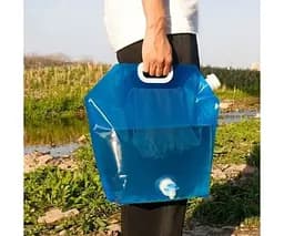Каністра-пакет для води м'яка з ручкою та краником ViO PE-T 10l, блакитна - 10л - мініатюра 3