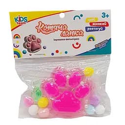 Антистрес Сквіш "М'які котячі лапки" Kids Team CKS-FB-60971_1 малинова