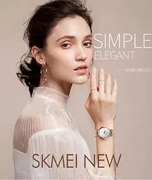 Класичний жіночий годинник Skmei 9177 Marble (Білий) - мініатюра 4