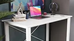 Письмовий стіл Ferrum-decor Драйв 750x1400x600 Білий метал ДСП Біле 16 мм (FRD-103143) - мініатюра 8
