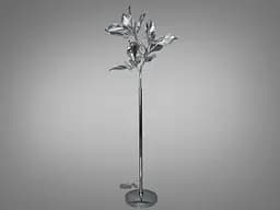 Современный керамический торшер в гостиную, хром, на 5 ламп