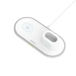 Бездротовий зарядний пристрій Hoco CW21 Wisdom 3in1 10W White