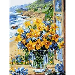 Картина по номерам "Квіткове узбережжя" ©art_selena_ua KHO3301, 30х40 см