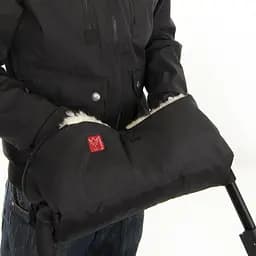 Муфта для коляски Kaiser Big Double, з натуральної овчини, чорний (6573225) - мініатюра 5