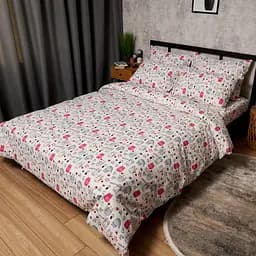 Комплект постельного белья Moon&Star Бязь Gold Люкс Cute Cats Семейный 143х210х2 наволочки 2х70х70