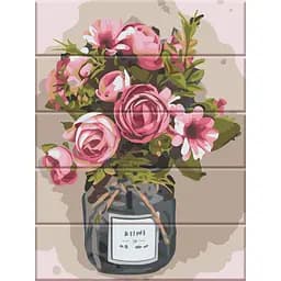 Картина по номерам на дереве Чайні троянди ArtStory 30х40 см різнокольорова 000169558