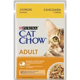 Влажный корм для кошек Cat Chow Adult с курицей и цуккини 85 г