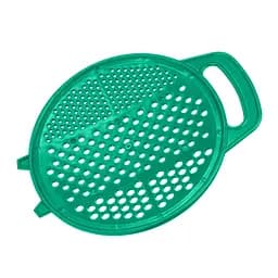 Терка пластмассовая круглая для детского питания и картофеля 24 см, Kitchette Зеленый 84649