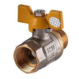 Кран кульовий прямий Solomon 3/4″ ЗВ ЖБ PN40 B1008 - мініатюра 3