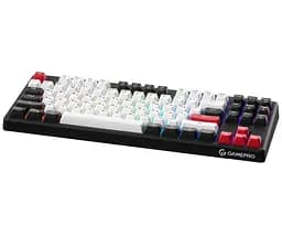 Клавиатура игровая мембранная GamePro GK-580USB Black-White Rainbow LED - мініатюра 3