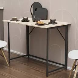 Стол раскладной Морис Ferrum-decor 750x1000x600 Черный металл ДСП Дуб Сан-Марино 16 мм (FRD-104670)