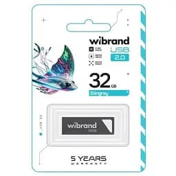USB флеш накопичувач Wibrand 32GB Stingray Grey USB 2.0 (WI2.0/ST32U5G) - мініатюра 2