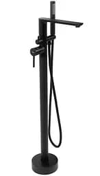 Смеситель для ванны Rea Flores black напольный REA-B2711 Черный матовый