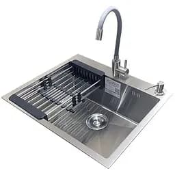 Комплект мойка + смеситель Romzha Arta U-550S Max (С)